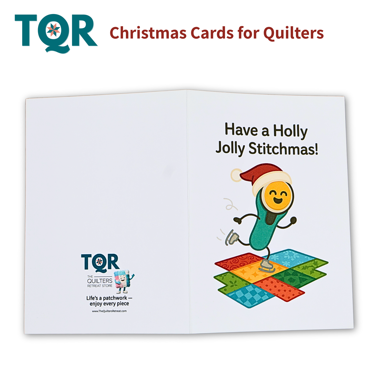 Have a Holly Jolly Stitchmas – Funny Quilting Christmas Card for Quilters