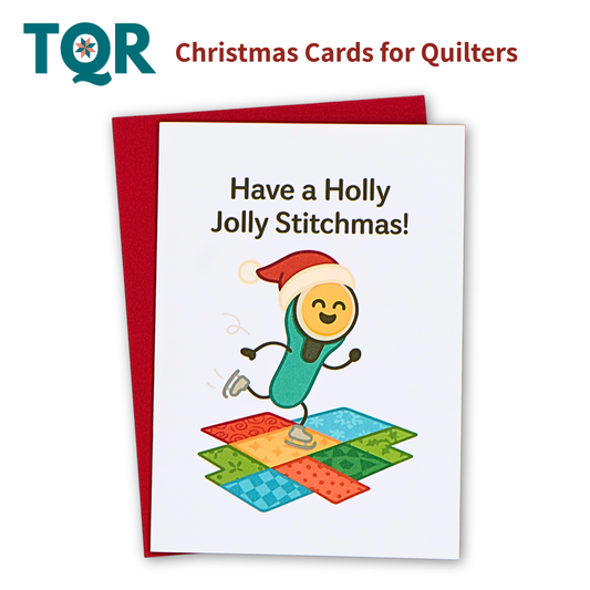 Have a Holly Jolly Stitchmas – Funny Quilting Christmas Card for Quilters