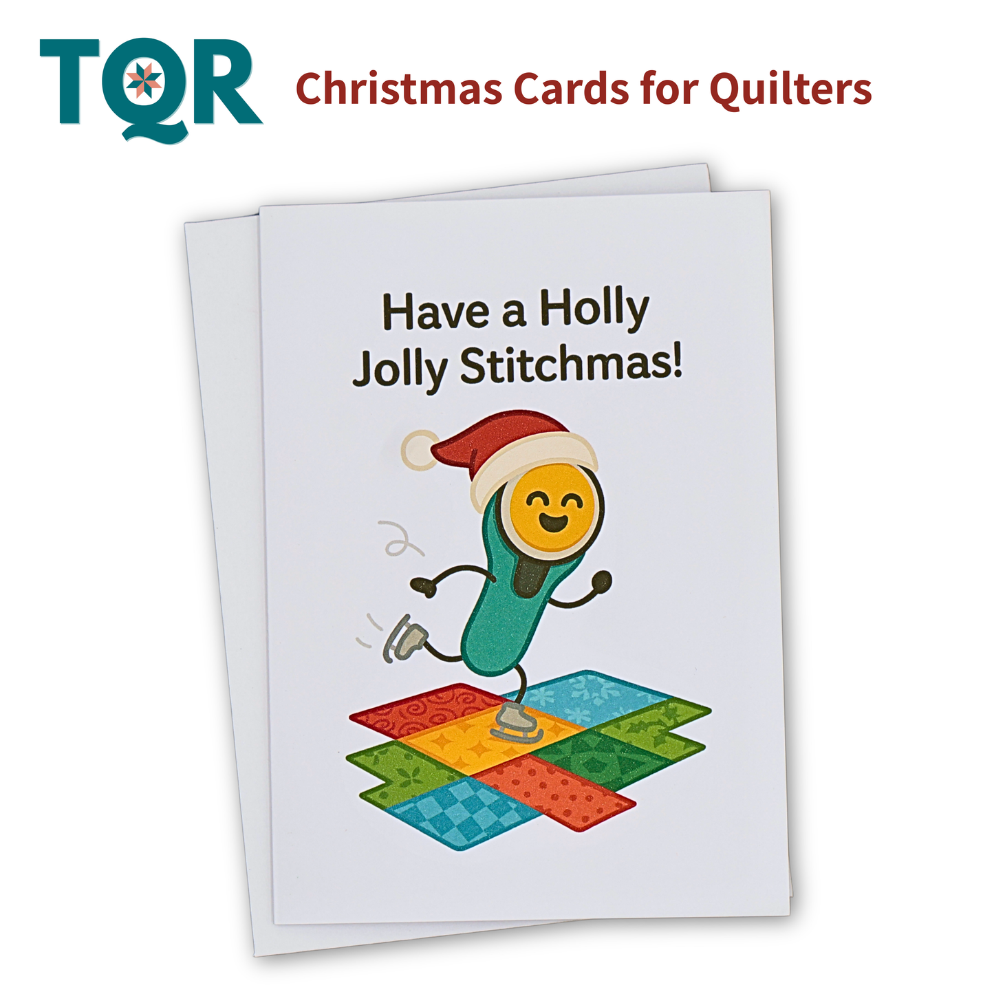Christmas Cards for Quilters – Pack of 3 (Set 1) | Funny Quilting Holiday Cards