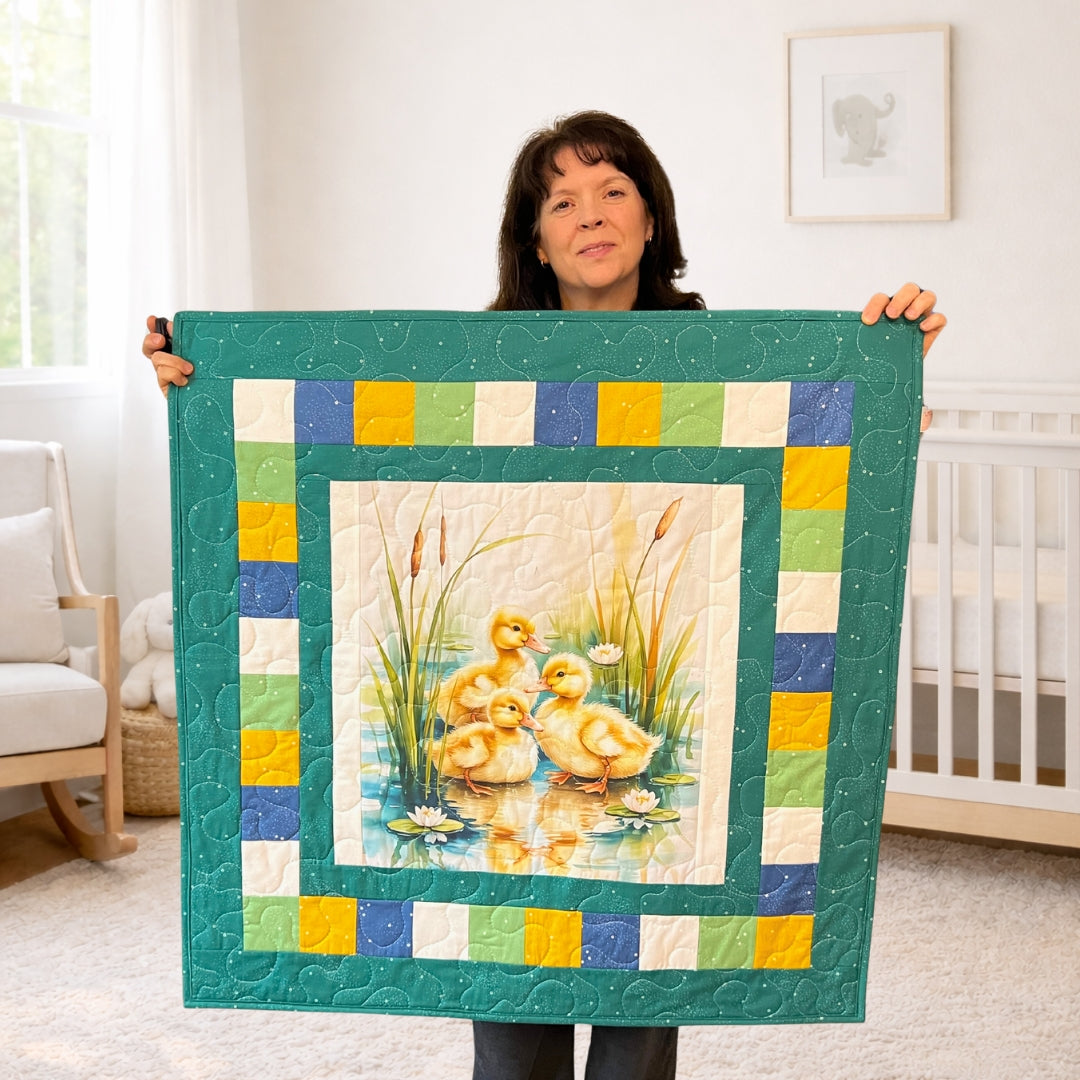 Little Marsh Ducklings Baby Quilt Kit