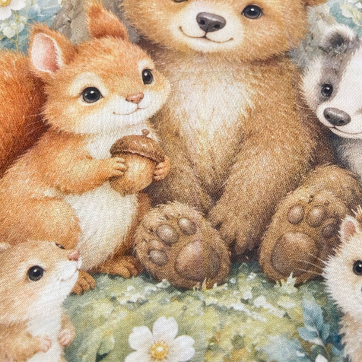 Old Oak Tree Friends Baby Quilt Panel + Pattern