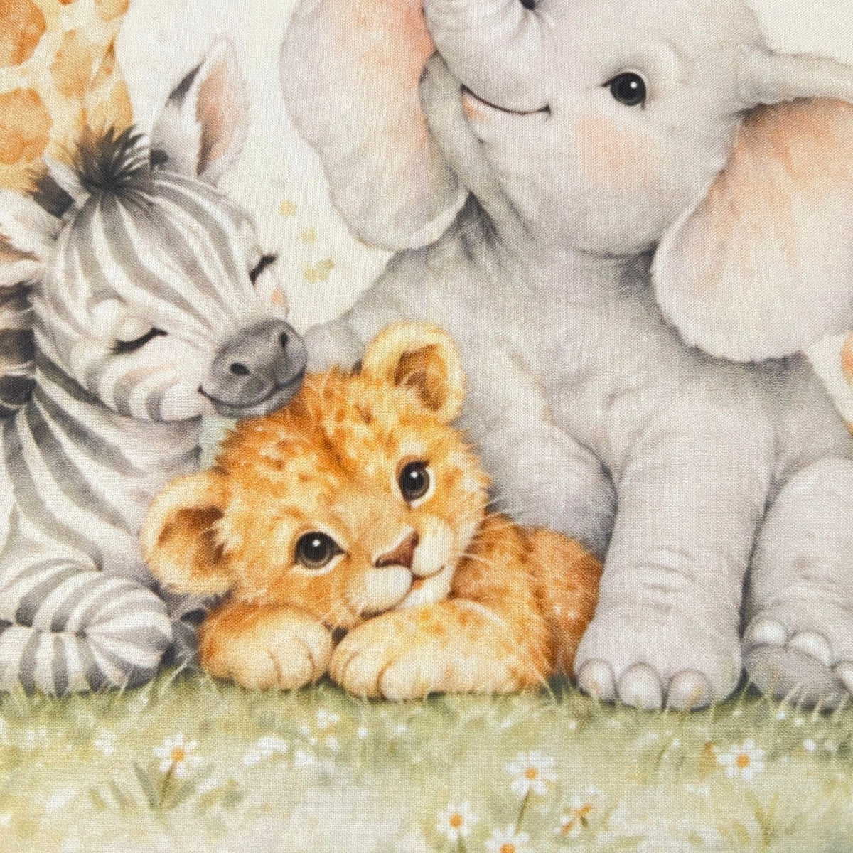 Little Safari Friends Baby Quilt Panel + Pattern