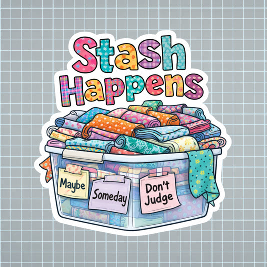 Stash Happens Vinyl Sticker