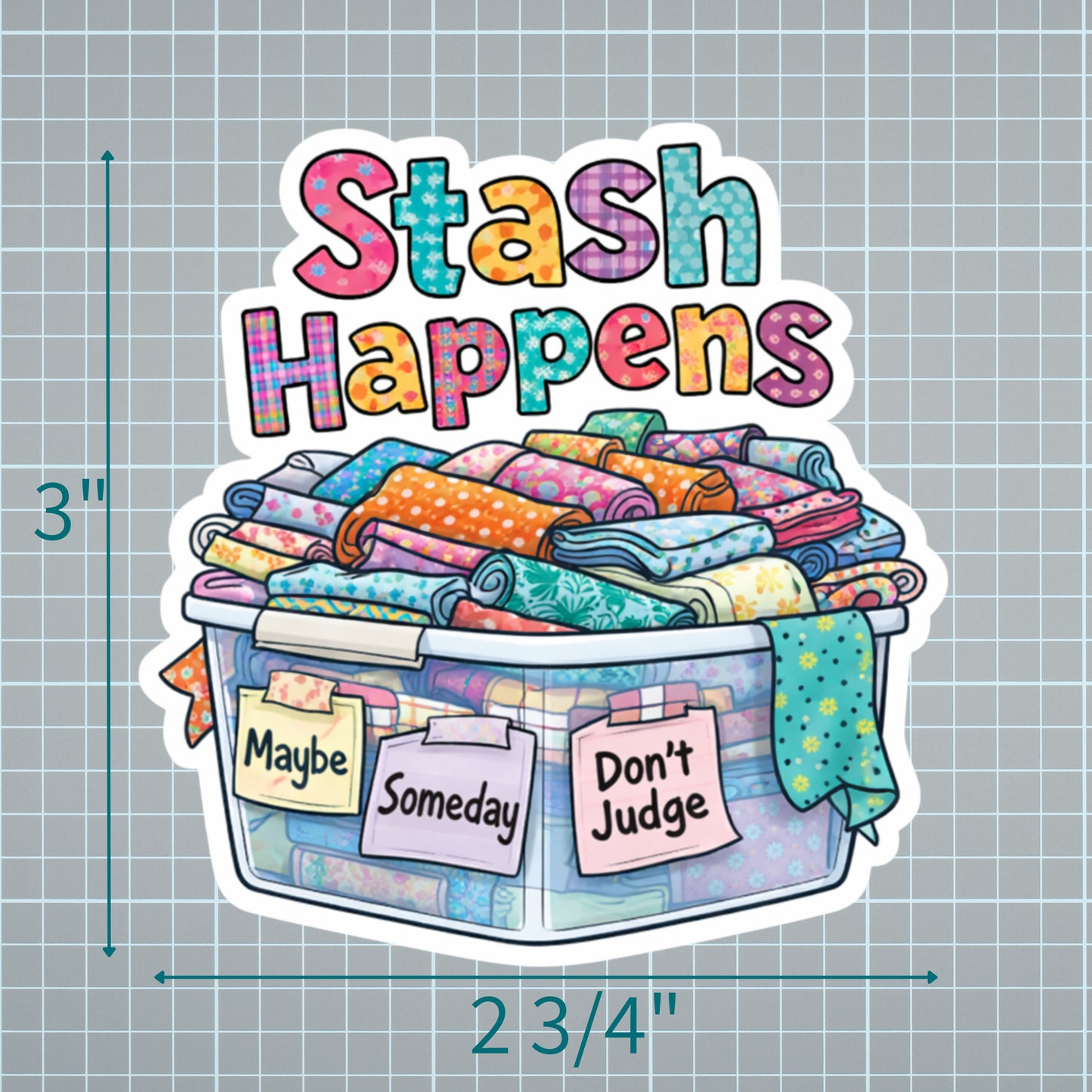 Stash Happens Vinyl Sticker