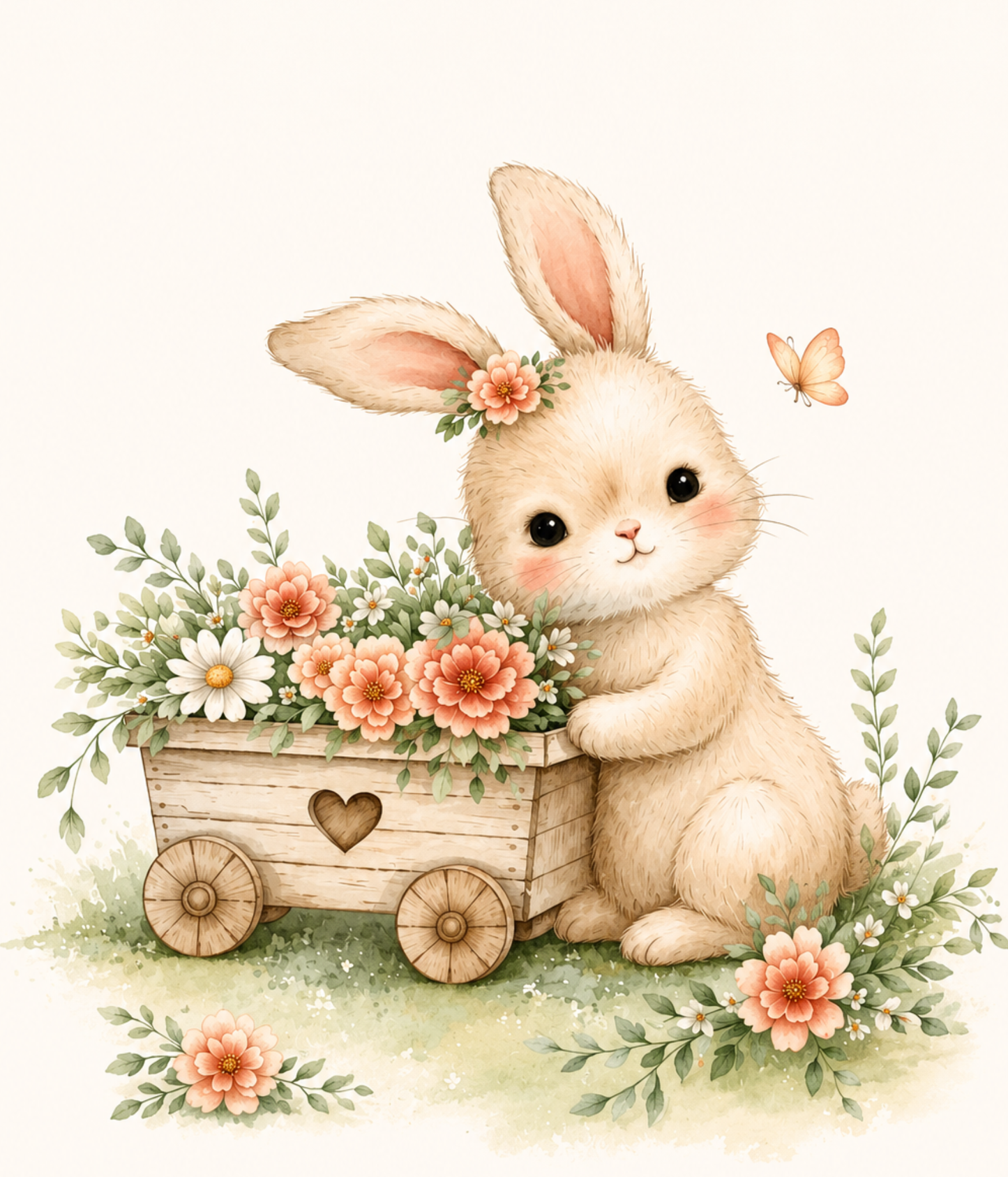 Sweet Blossom Bunny Baby Quilt Panel + Pattern