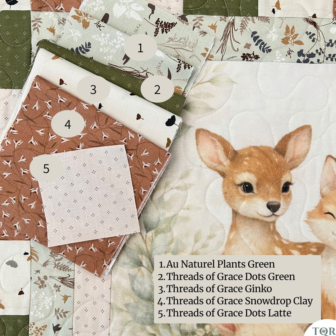 Woodland Friends Baby Quilt Panel + Pattern
